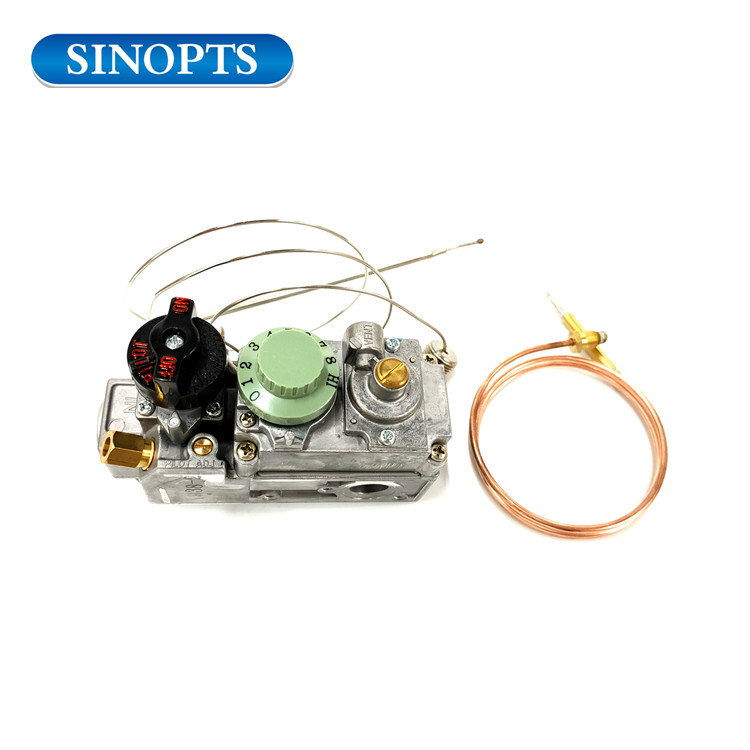 صمام استشعار درجة حرارة الغاز 120-200 درجة المقلاة صمام التحكم في الغاز WTIH ThermoCouple