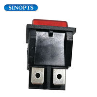 مفتاح موسيقى الروك غير مع ضوء LED أحمر 4Pin 2position