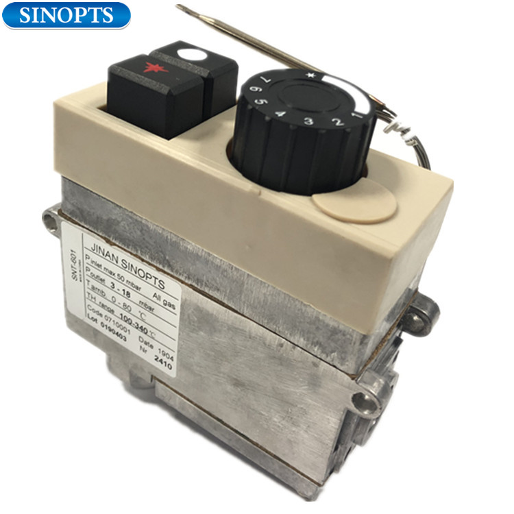 100-340 ℃ Sinopts صمام التحكم بالغاز متعدد الوظائف بدون جهاز إشعال