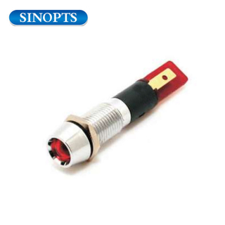 8mm 12v IP65 Red LED Coffee Metal Iddictor Light