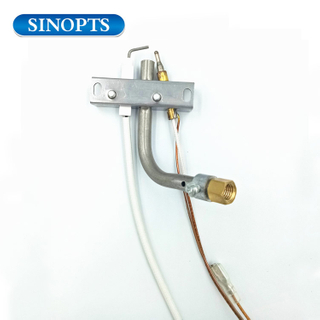 تجميع الموقد التجريبي لسخان الغاز في الهواء الطلق