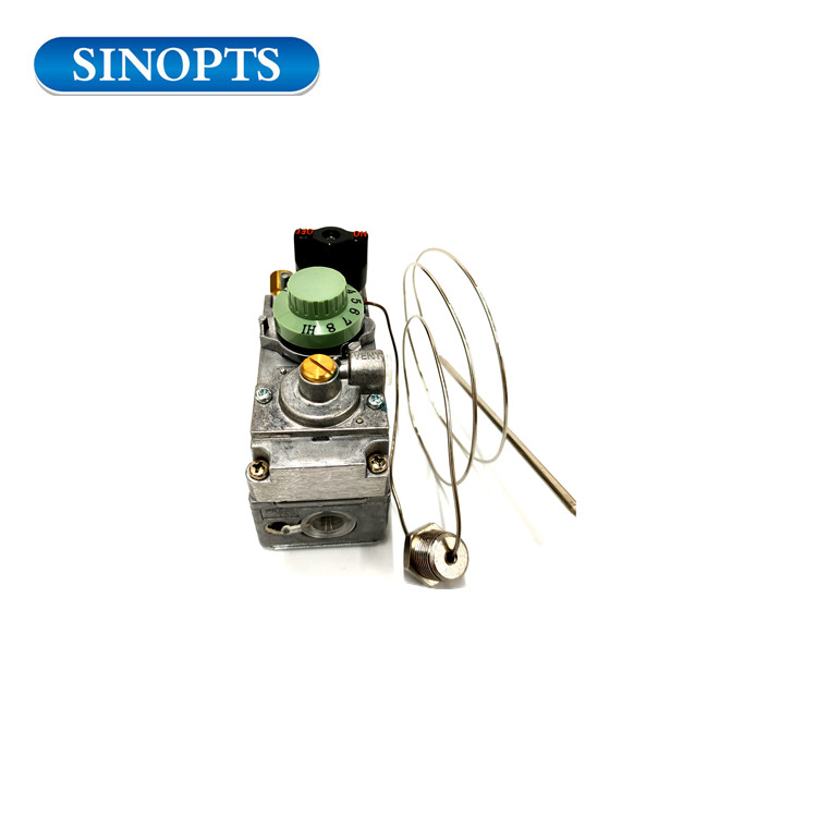 صمام استشعار درجة حرارة الغاز 120-200 درجة المقلاة صمام التحكم في الغاز WTIH ThermoCouple