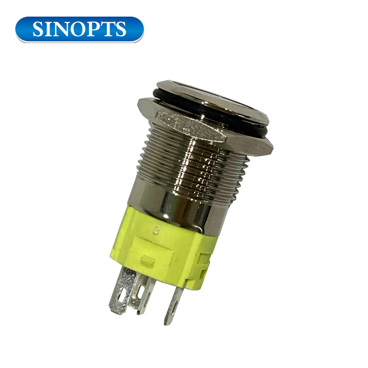 16 مم 12V 5A مفاتيح زر دفع السيارة مخصصة