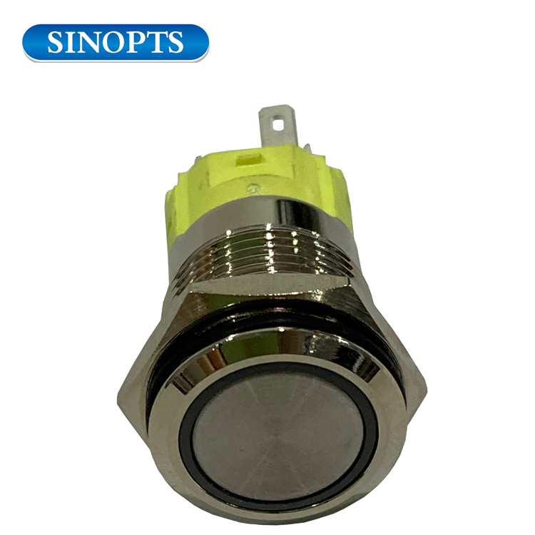 16 مم 12V 5A مفاتيح زر دفع السيارة مخصصة