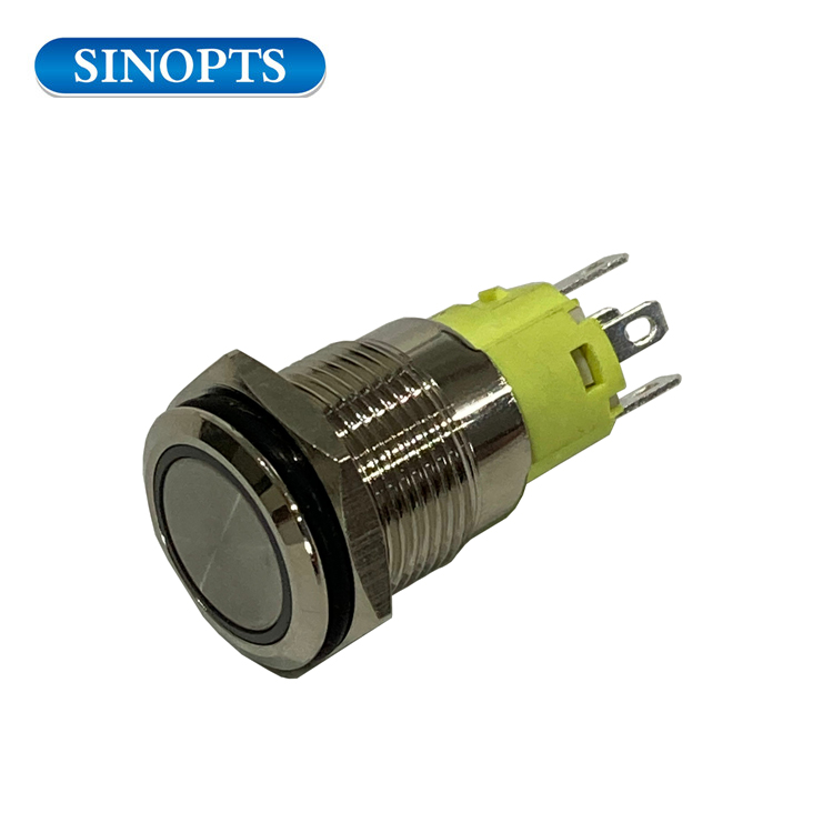 16 مم 12V 5A مفاتيح زر دفع السيارة مخصصة