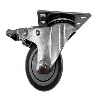 متوسطة 3 بوصة المحور TPR-M12*30 عجلات يدوي الحزام تحمل أداة اتجاه مع المسمار TPR-M12*30