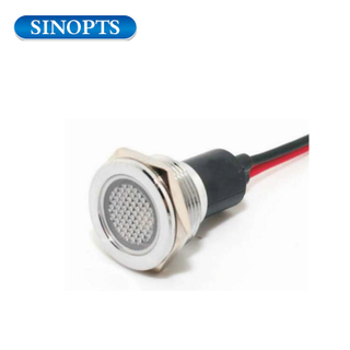 19mm LED IP67 Metal Pilot Light مع سلك