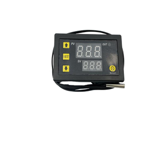 شاشة رقمية مقياس حرارة درجة حرارة -55-120 درجة مع وحدة تحكم درجة الحرارة ABS Material NTC Sensor ODM مخرجات قابلة للتخصيص