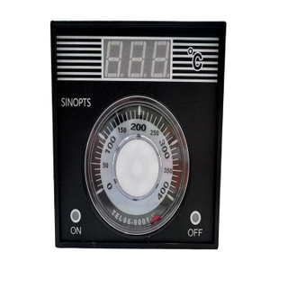 Sinopts TEL96-9001K 0-400 ℃ وحدة تحكم درجة حرارة العرض الرقمية أسود